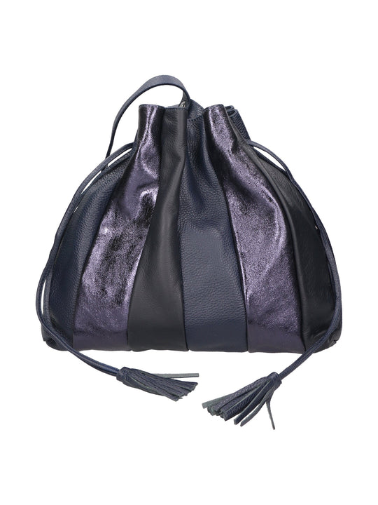 Borsa a spalla da Donna in Vera Pelle | Gave Lux | GLX2257604223FBG-BLU_DARK_BLUE
