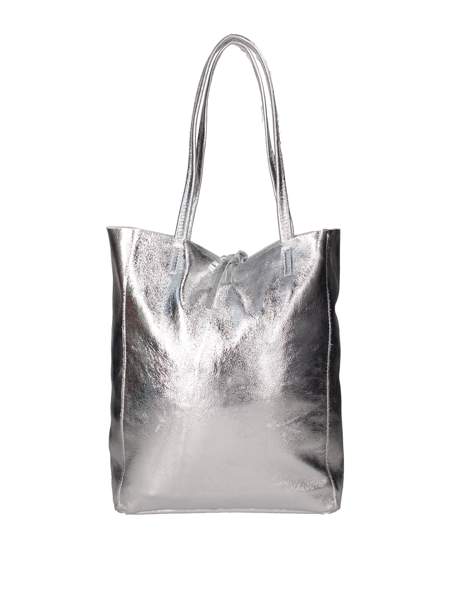 Borsa Shopper da donna In Vera pelle | Gave Lux | GLX220756523FBG-L001_ARGENTO