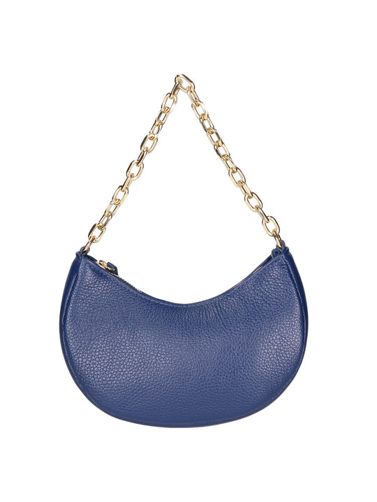 Borsa a spalla da Donna in Vera Pelle | Gave Lux | GLX220651123FBG-D24_BLU_JEANS