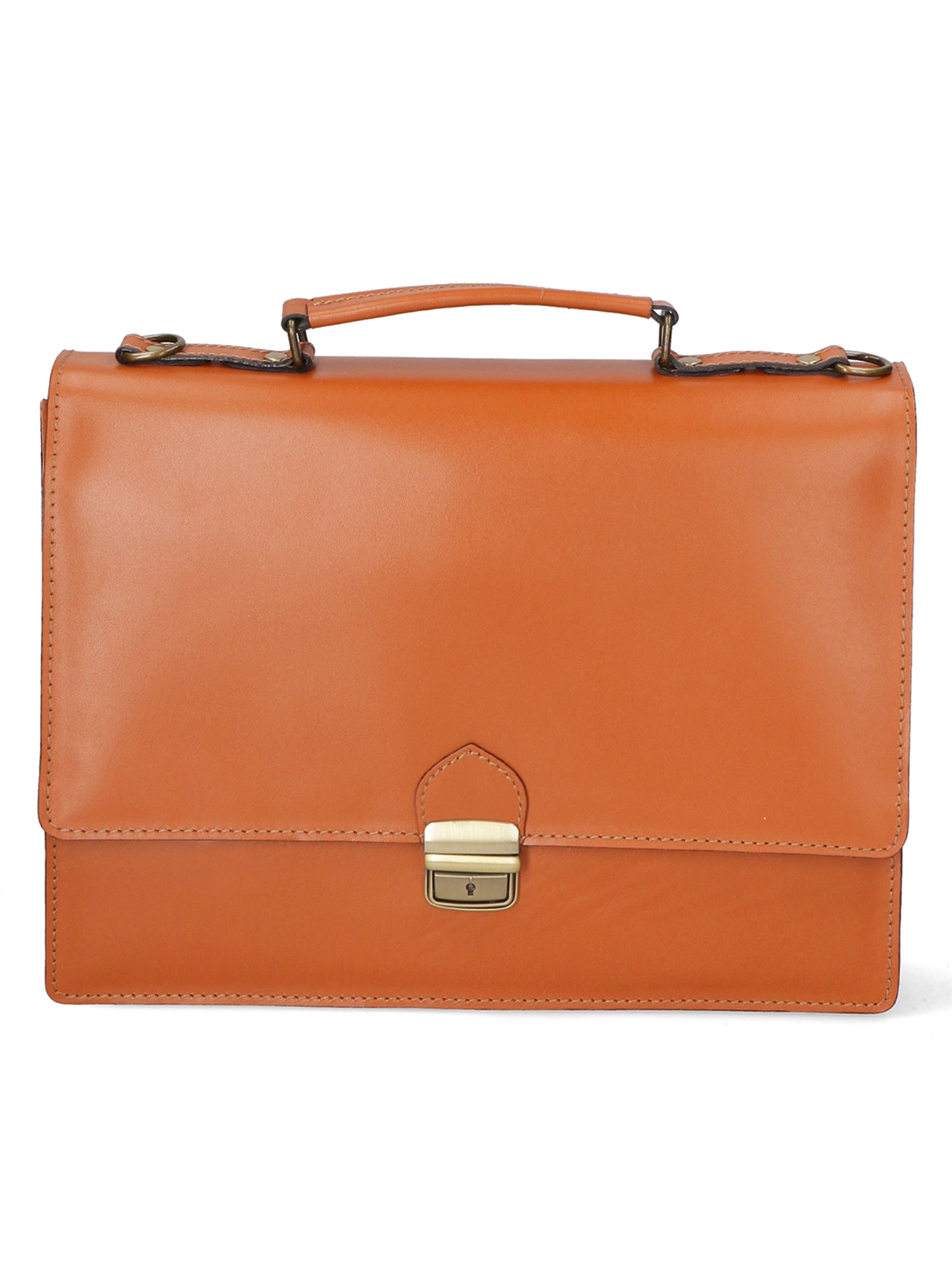 Borsa da lavoro Unisex in Vera Pelle | Gave Lux | GLX22700323FBG-CUOIO