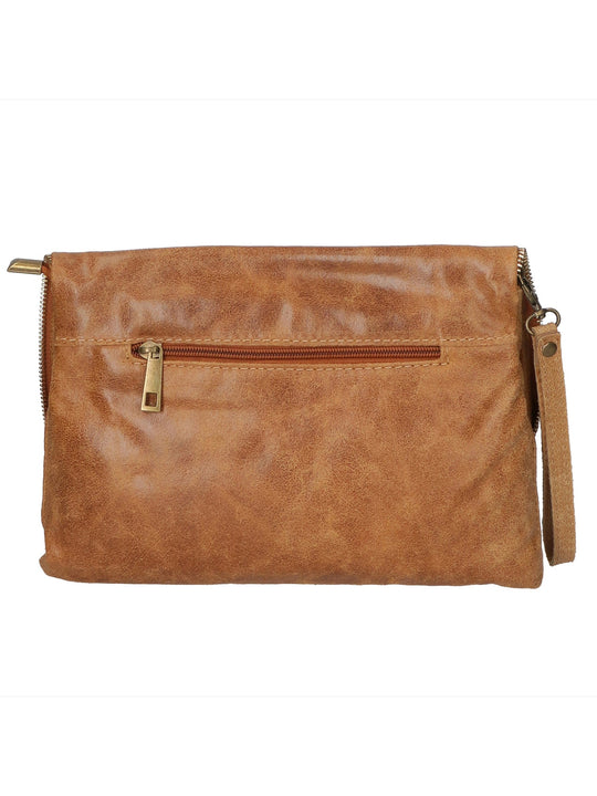 Cassandra Damen-Clutch aus echtem Leder