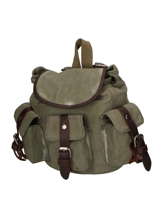 Micaela Unisex-Rucksack aus Canvas und Leder