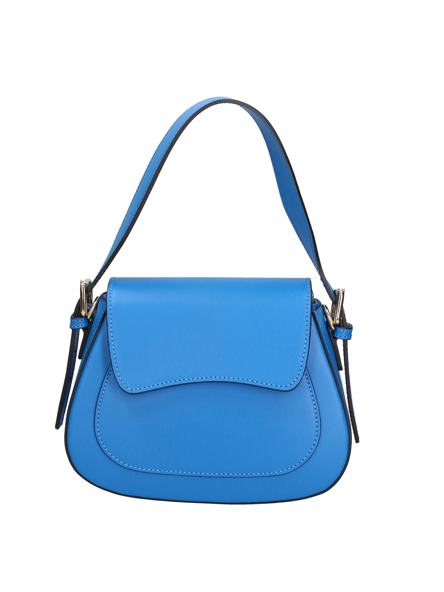 Borsa a spalla da Donna in Vera Pelle | Gave Lux | GLX220595823FBG-L222_BLU_ASTER