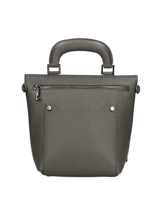 Borsa a mano da Donna in Vera Pelle | Gave Lux | GLX220220923FBG-D27_GRIGIO_SCURO_DARK_GREY