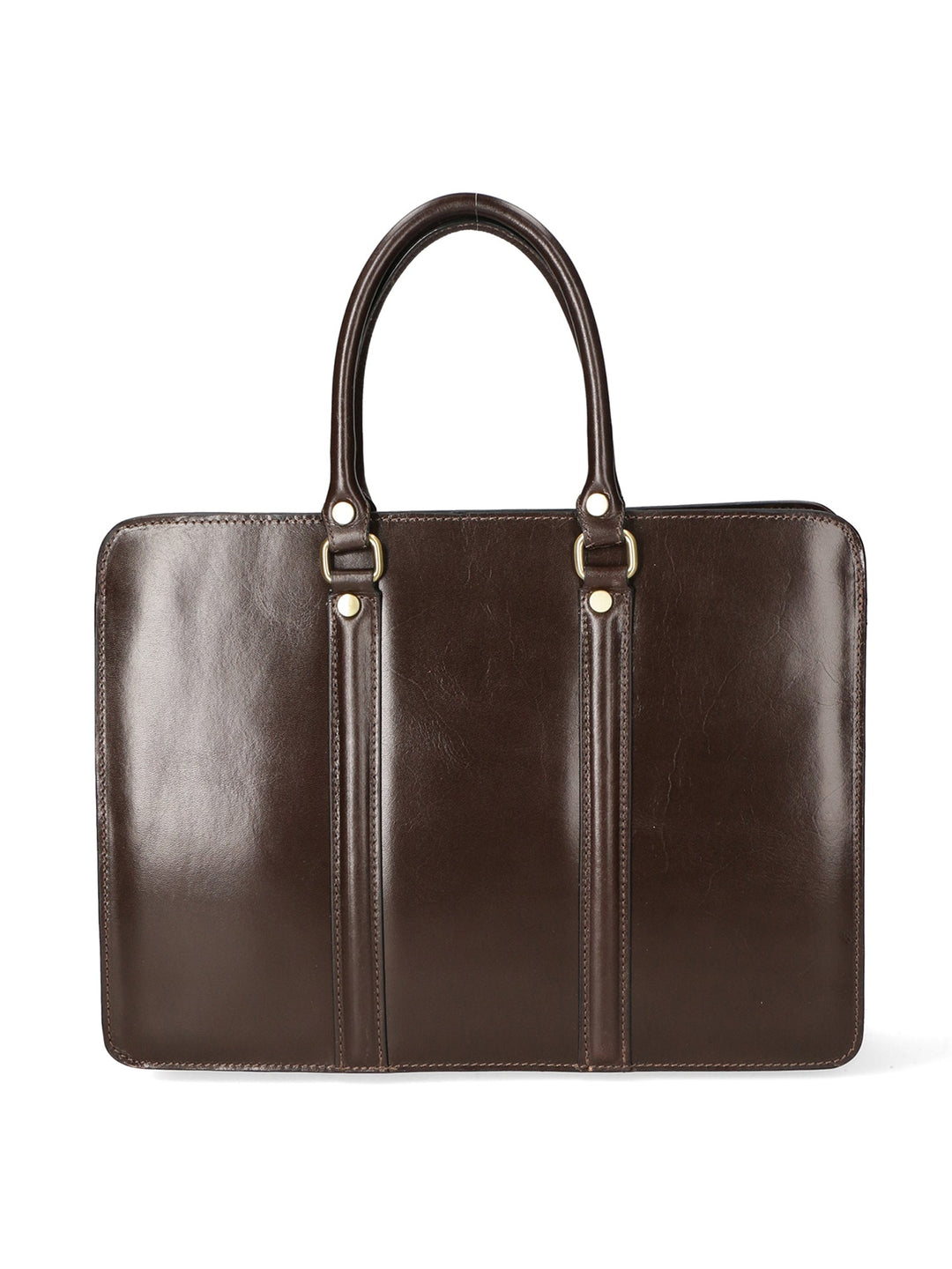 borsa a mano Unisex in Vera Pelle | Gave Lux | GLX22913223FBG-TMORO_DARK_BROWN