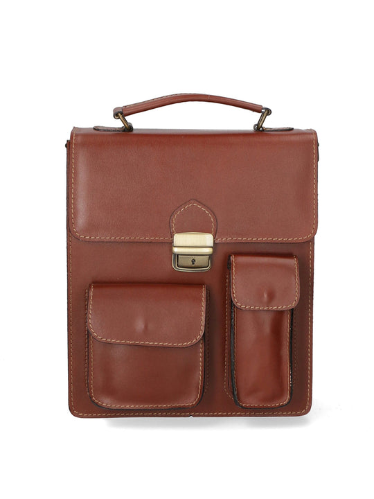 Borsa da lavoro Unisex in Vera Pelle | Gave Lux | GLX22701323FBG-MARRONE_BROWN