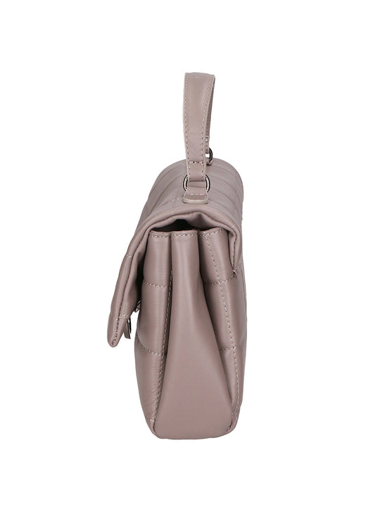 Lila Damenhandtasche aus echtem Leder