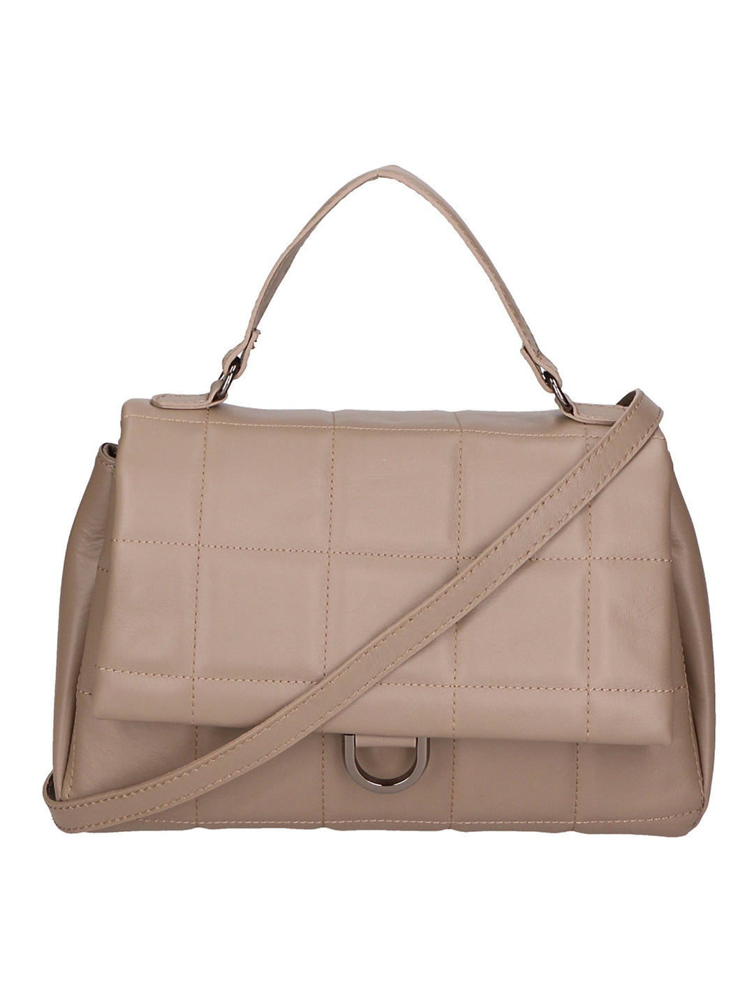 Lila Damenhandtasche aus echtem Leder