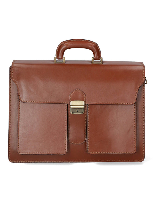 Borsa da lavoro da Uomo in Vera Pelle | Gave Lux | GLX22700123FBG-MARRONE