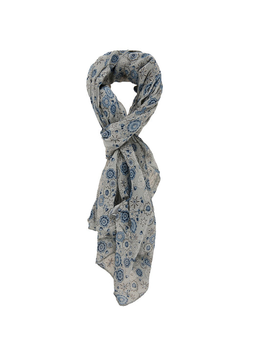Foulard Unisex in Cotone e seta | Gave Lux | GLX22L101823FBG-GRIGIO