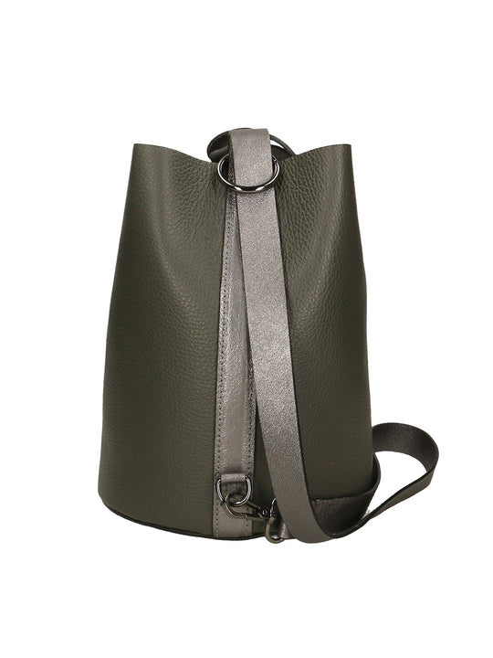 Ortensia Borsa secchiello da Donna in Vera Pelle