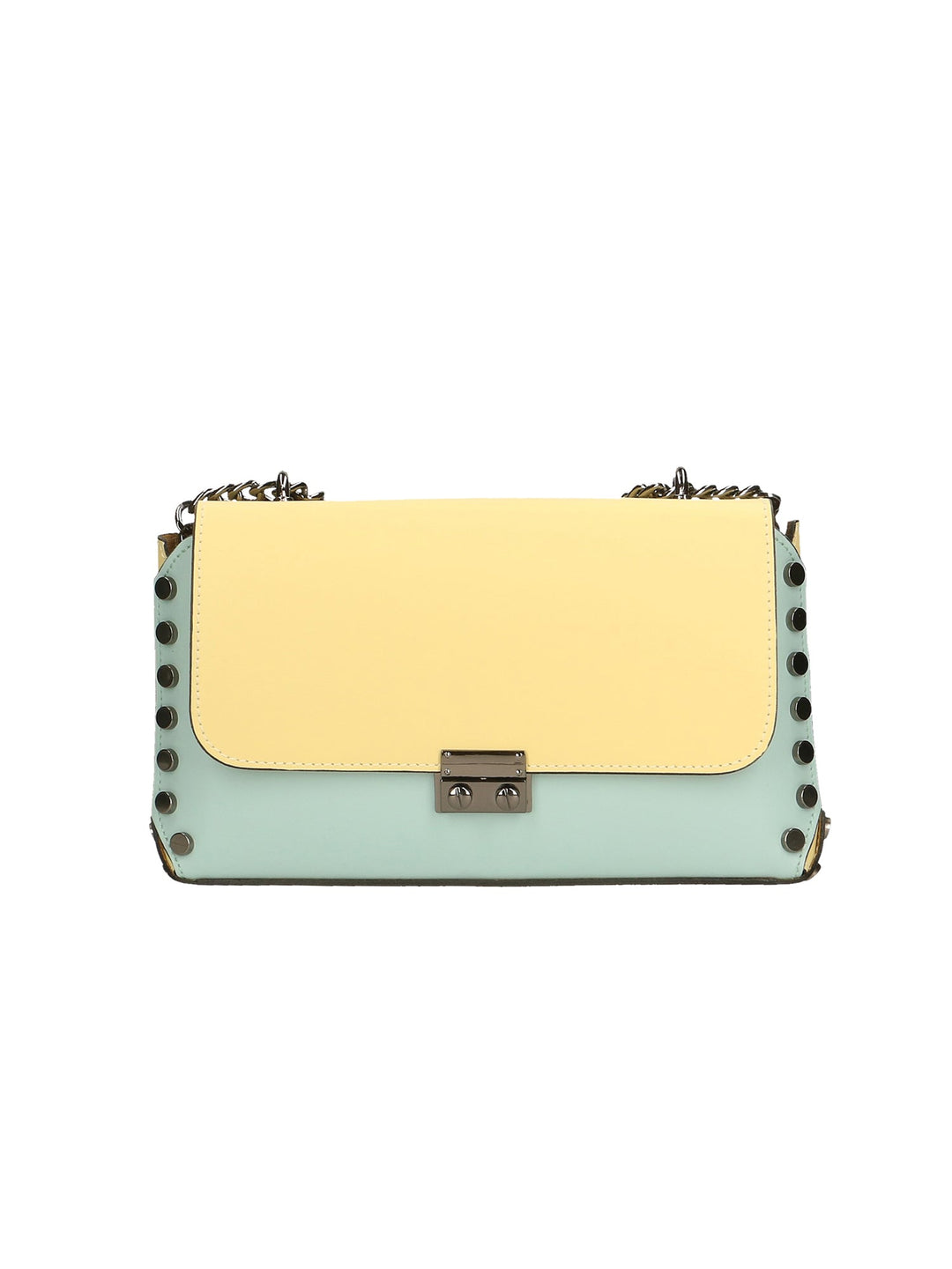 Borsa a tracolla da donna In Vera pelle | gave lux | GLX22864123FBG-MARINA+GIALLO