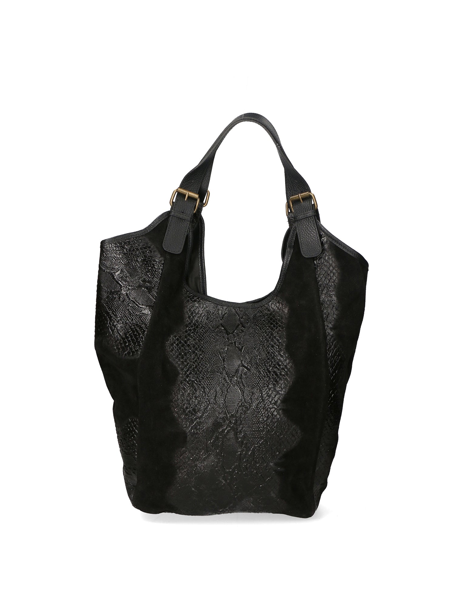 Borsa a spalla da Donna in Vera Pelle | Gave Lux | GLX228001123FBG-NERO_BLACK