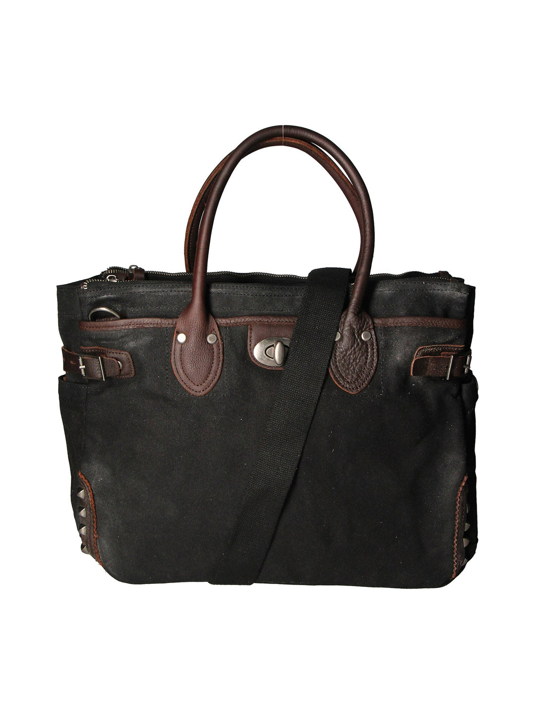 Melissa Unisex-Schultertasche aus Canvas und Leder