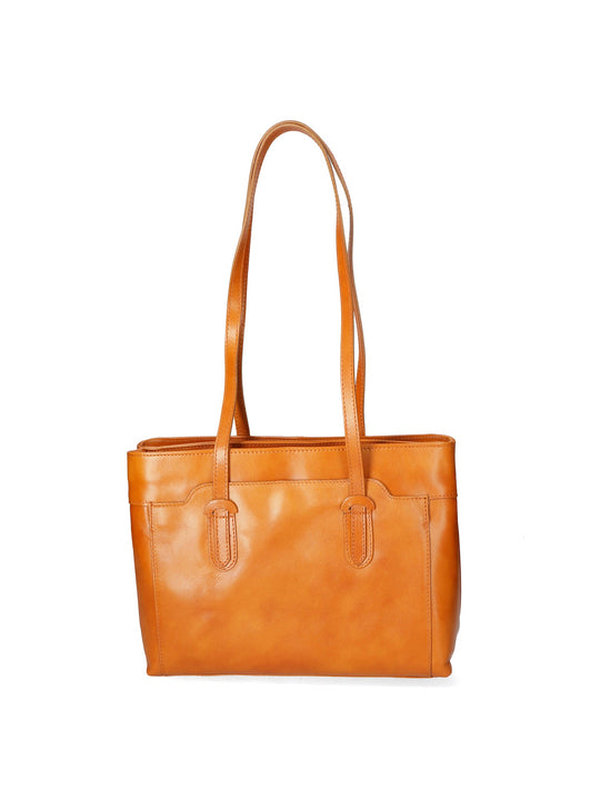 Borsa a spalla da Donna in Vera Pelle | Gave Lux | GLX22911823FBG-CUOIO