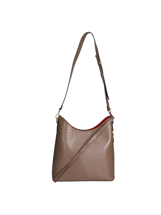Arianna Borsa a spalla da Donna in Vera Pelle