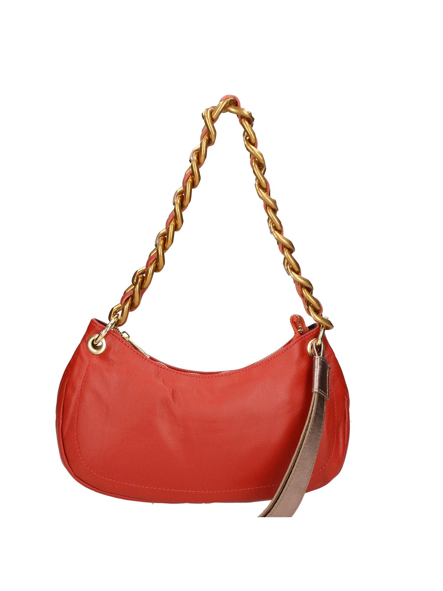 Borsa a spalla da Donna in Vera Pelle | Gave Lux | GLX220546123FBG-S35_PAPAYA_L005_BRONZO
