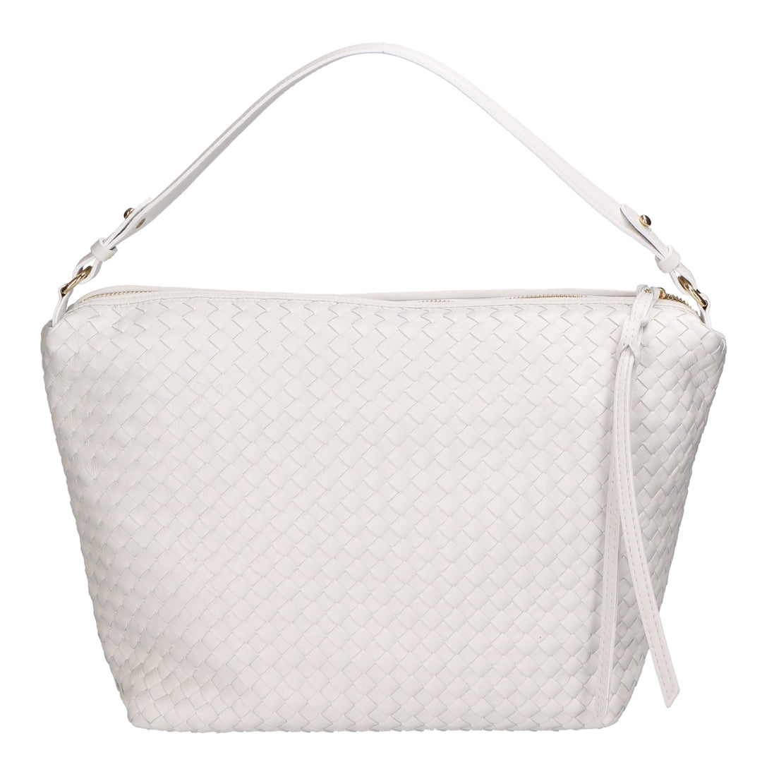 Irene Borsa a spalla da Donna in Vera Pelle