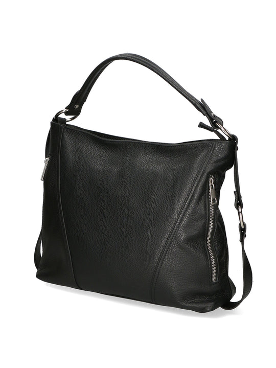 Borsa a spalla da Donna in Vera Pelle | Gave Lux | GLX228006423FBG-D28_NERO_BLACK