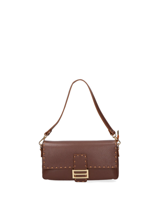 borsa a spalla da Donna in Vera Pelle | gave lux | GLX220686923FBG-D223_cioccolato