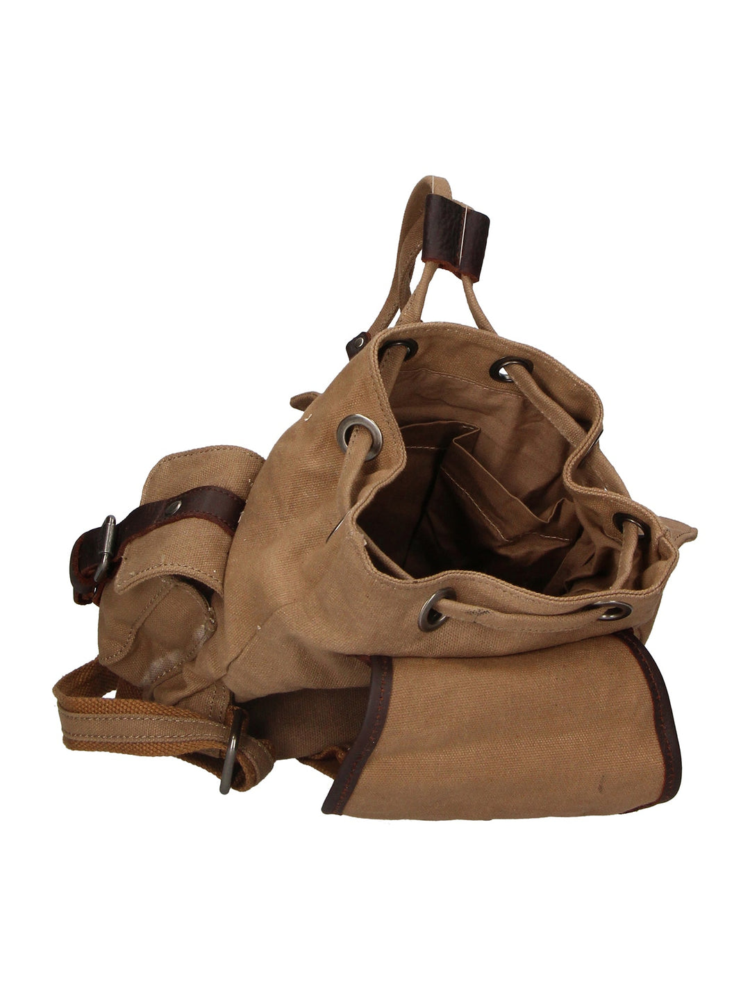 Micaela Unisex-Rucksack aus Canvas und Leder