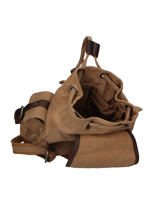 Micaela Unisex-Rucksack aus Canvas und Leder