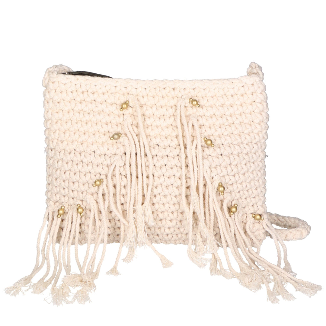 Judith Borsa a tracolla da Donna in Cotone intrecciato a mano
