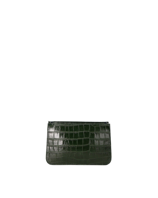 Borsa a spalla da donna In Vera pelle | Gave Lux | GLX220541423FBG-B14_VERDE_SCURO