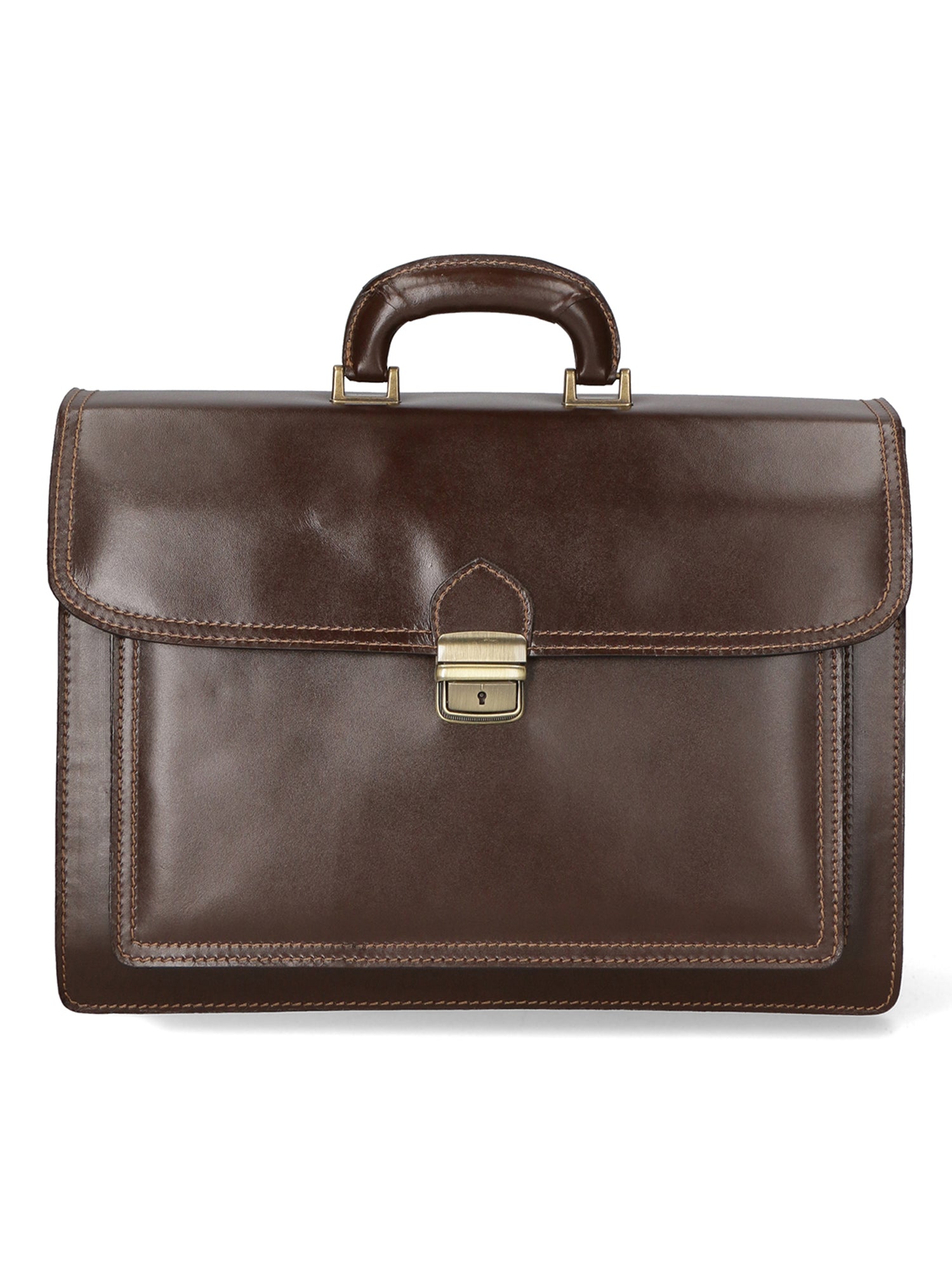 Borsa da lavoro da Uomo in Vera Pelle | Gave Lux | GLX22700823FBG-TMORO_DARK_BROWN