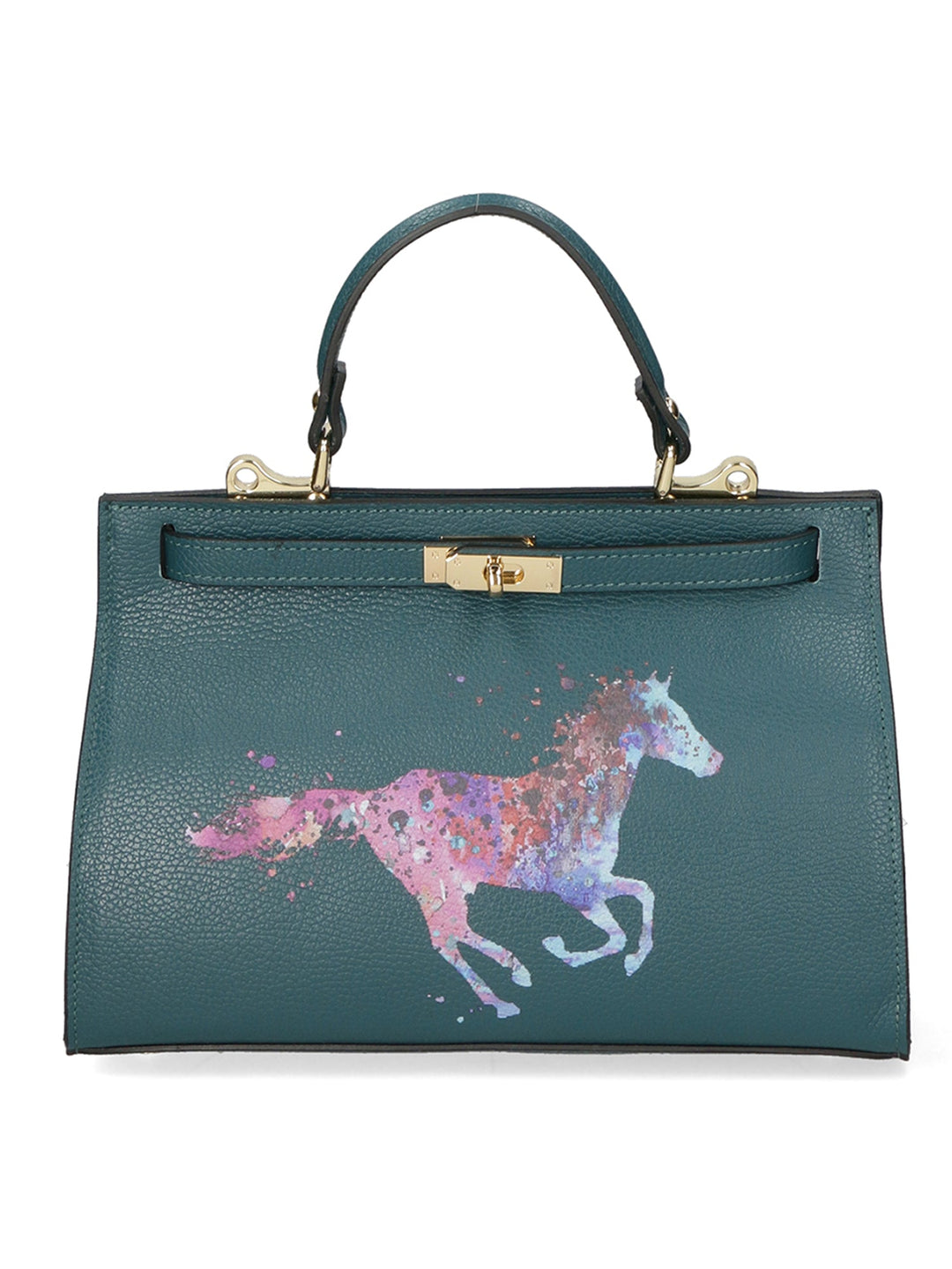 Borsa a mano da Donna in Vera Pelle | Gave Lux | GLX220426323FBG-D33_PETROLIO