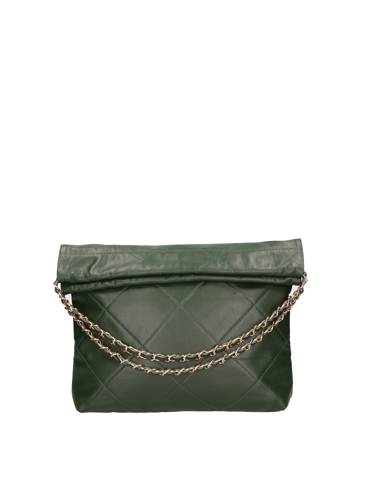 borsa a spalla da Donna in Vera Pelle | gave lux | GLX220689723FBG-S14_VERDE_SCURO