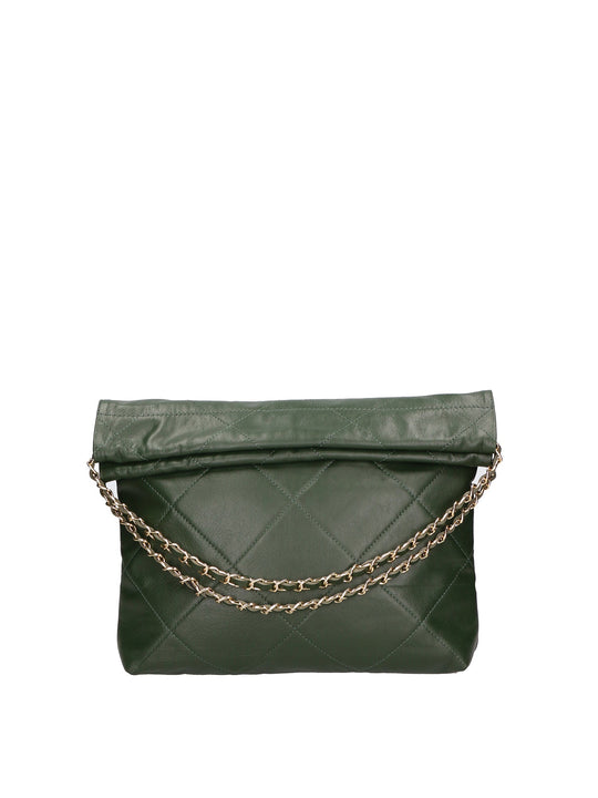 borsa a spalla da Donna in Vera Pelle | gave lux | GLX220689723FBG-S14_VERDE_SCURO