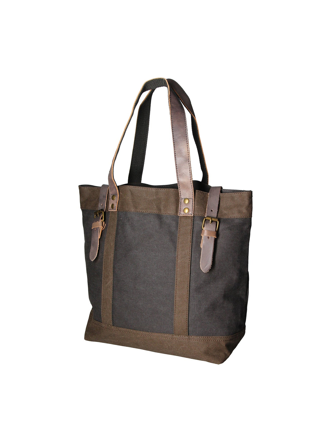 Maura Unisex-Handtasche aus Canvas und Leder