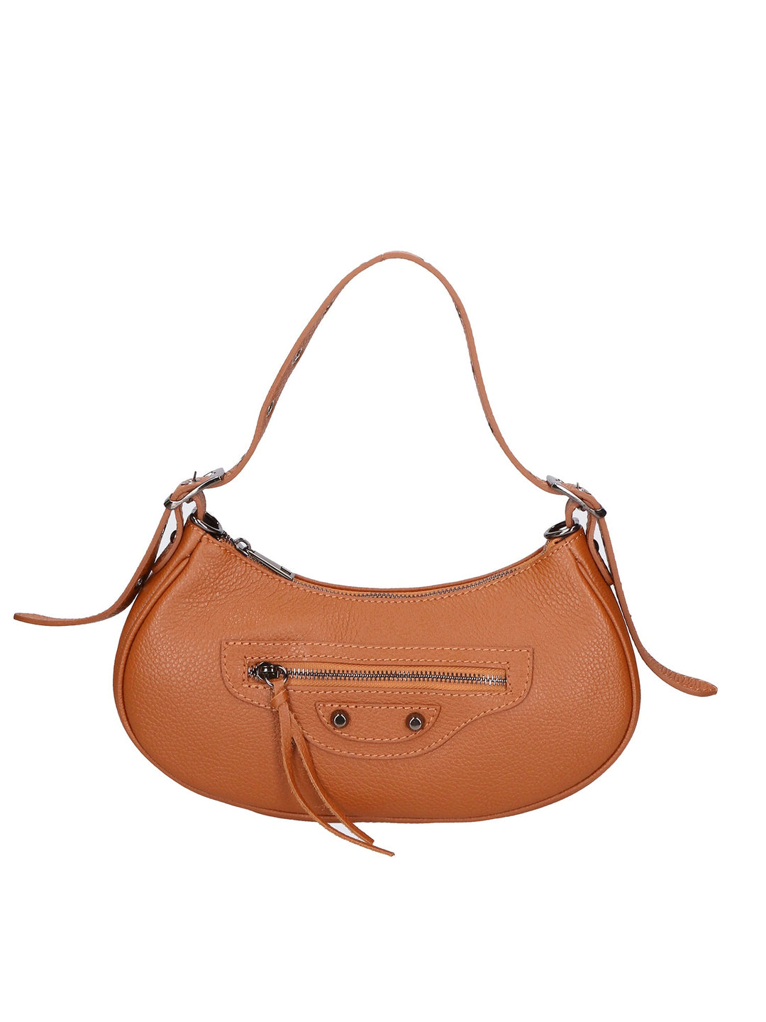 Borsa a spalla da Donna in Vera Pelle | Gave Lux | GLX220654823FBG-CUOIO_SCURO