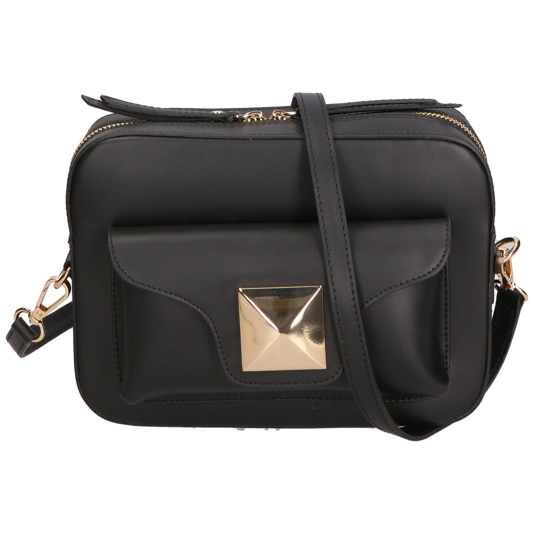 Borsa a tracolla da Donna in Vera Pelle | Gave Lux | GLX220601323FBG-P218_NERO