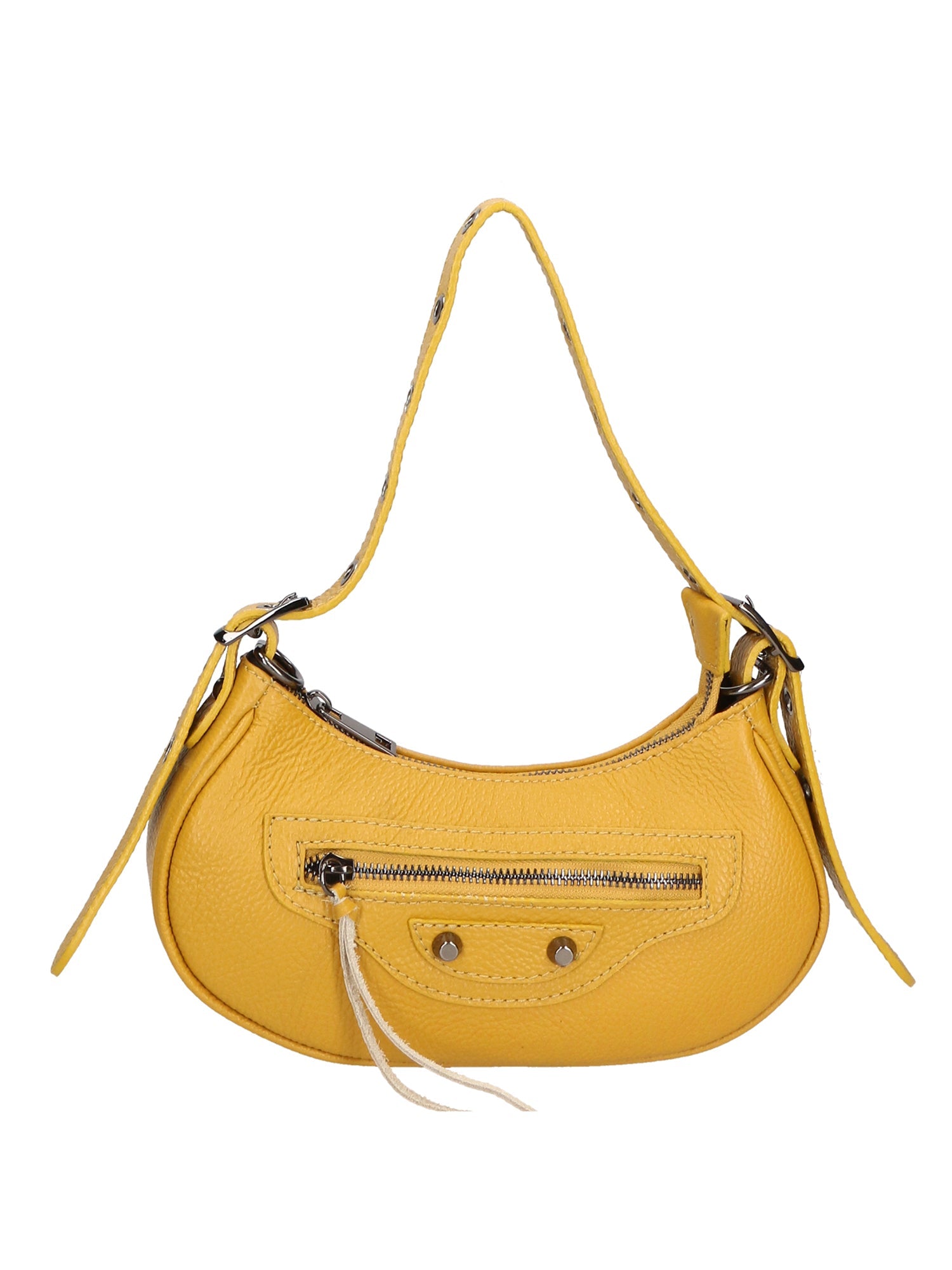 Borsa a spalla da Donna in Vera Pelle | Gave Lux | GLX220570823FBG-D04_GIALLO_YELLOW