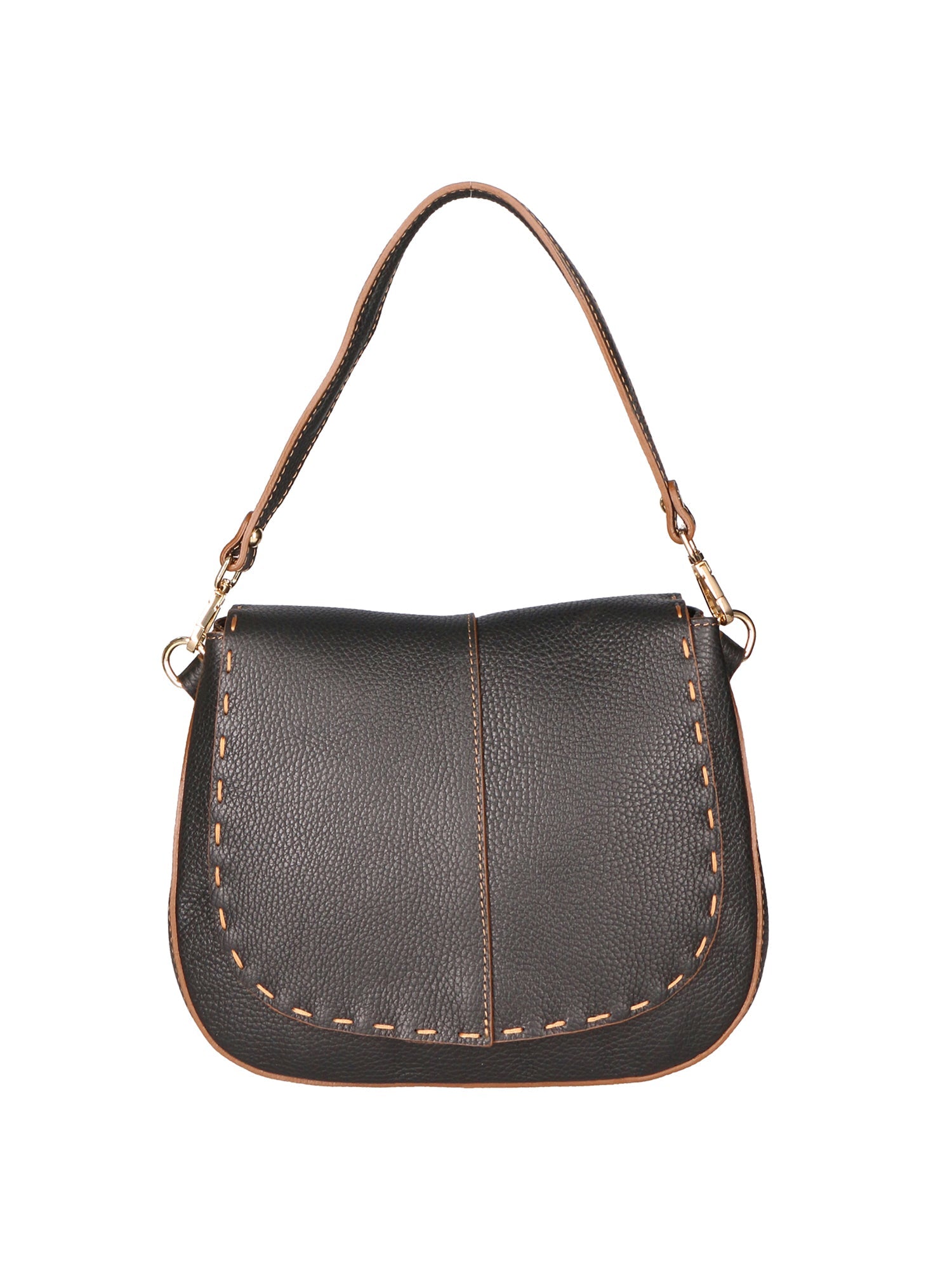 borsa a spalla da Donna in Vera Pelle | gave lux | GLX220691523FBG-D28_NERO