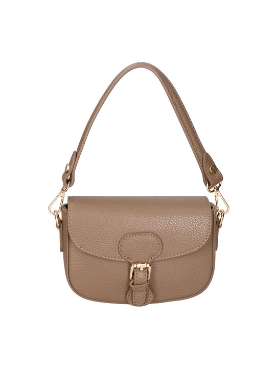 Borsa a spalla da Donna in Vera Pelle | gave lux | GLX220652623FBG-D40_TAUPE_TAUPE