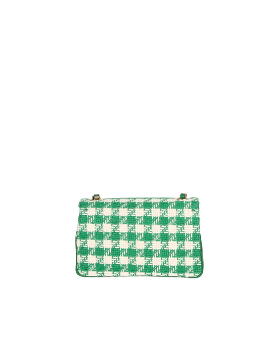Borsa a tracolla da donna Misto Cotone e Pelle