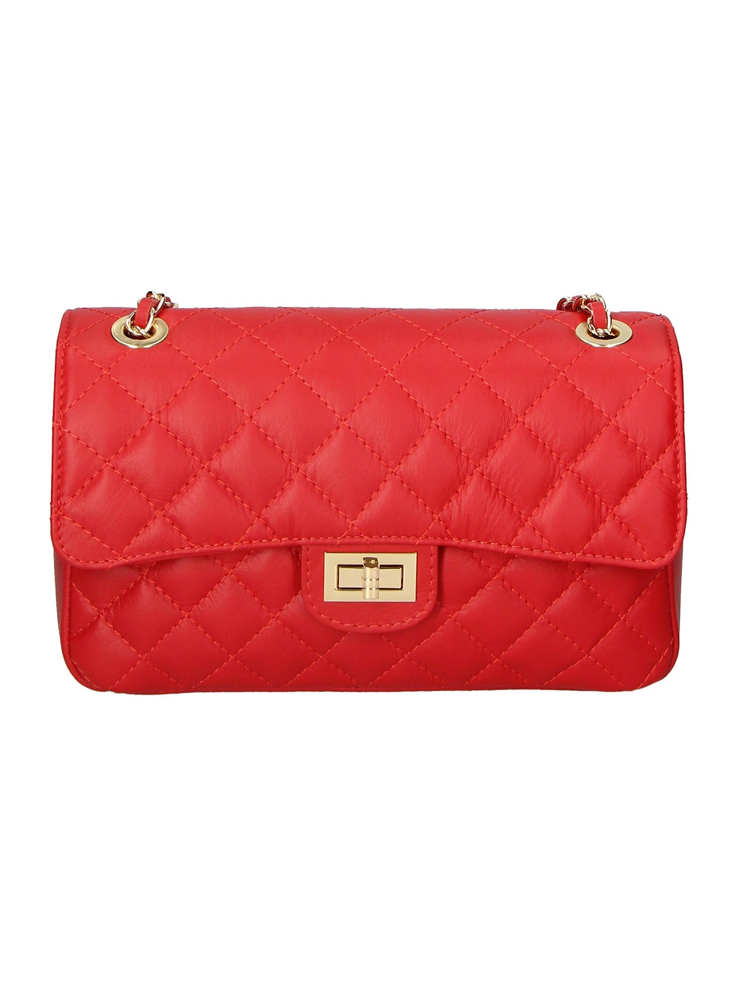 borsa a spalla da Donna in Vera Pelle | Gave Lux | GLX22607823FBG-S08_ROSSO