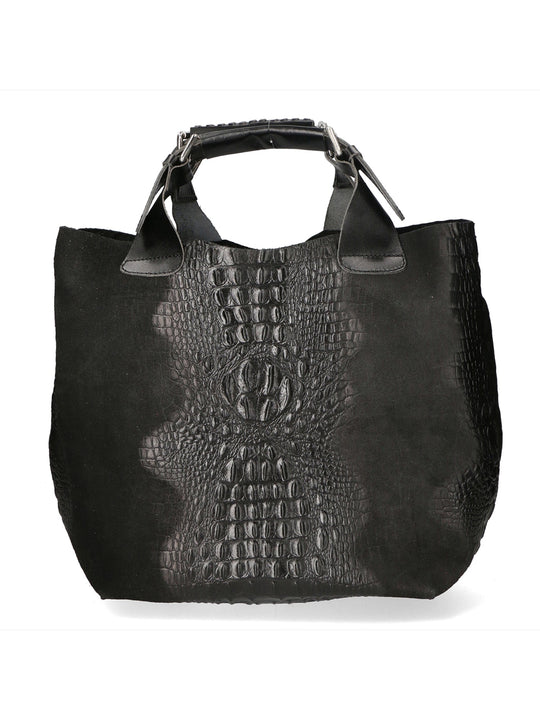 Borsa a spalla da Donna in Vera Pelle | Gave Lux | GLX229007_123FBG-NERO