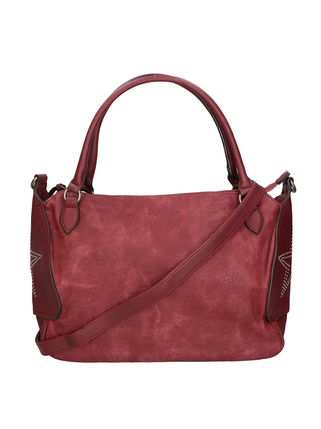 Rosa Damen Handtasche aus Kunstleder