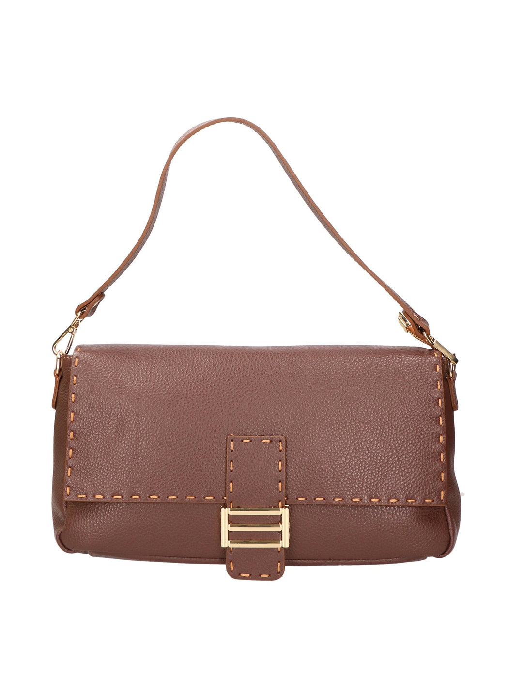 borsa a spalla da Donna in Vera Pelle | gave lux | GLX220686823FBG-D223_cioccolato