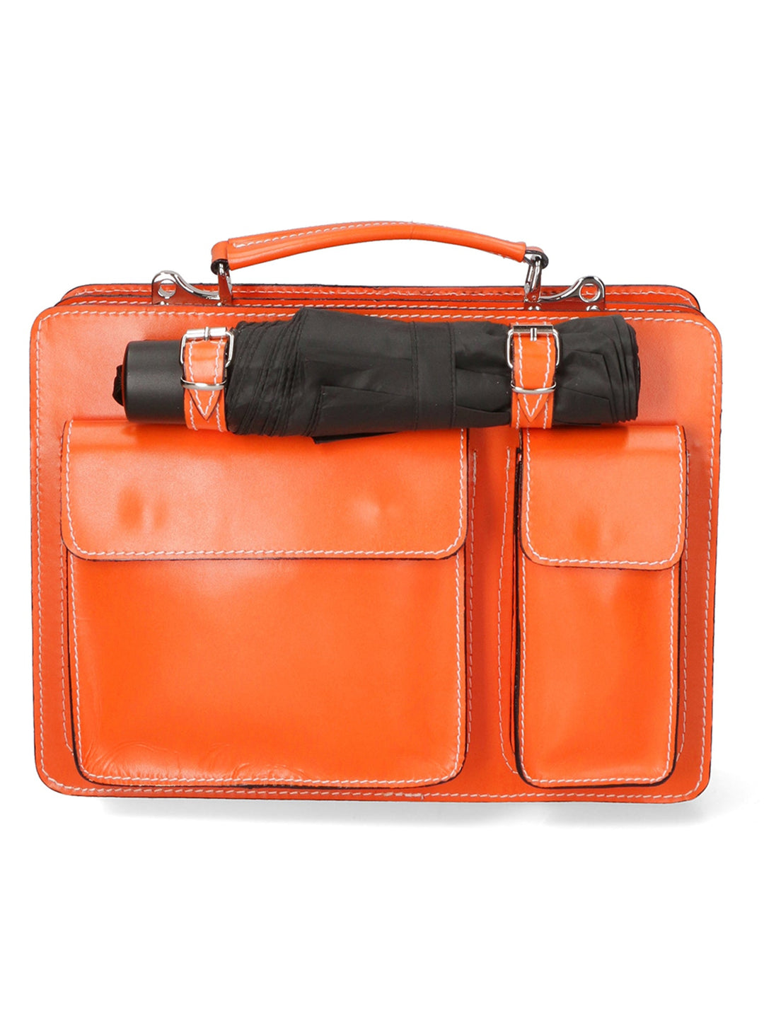 Borsa da lavoro Unisex in Vera Pelle | Gave Lux | GLX22700623FBG-ARANCIONE