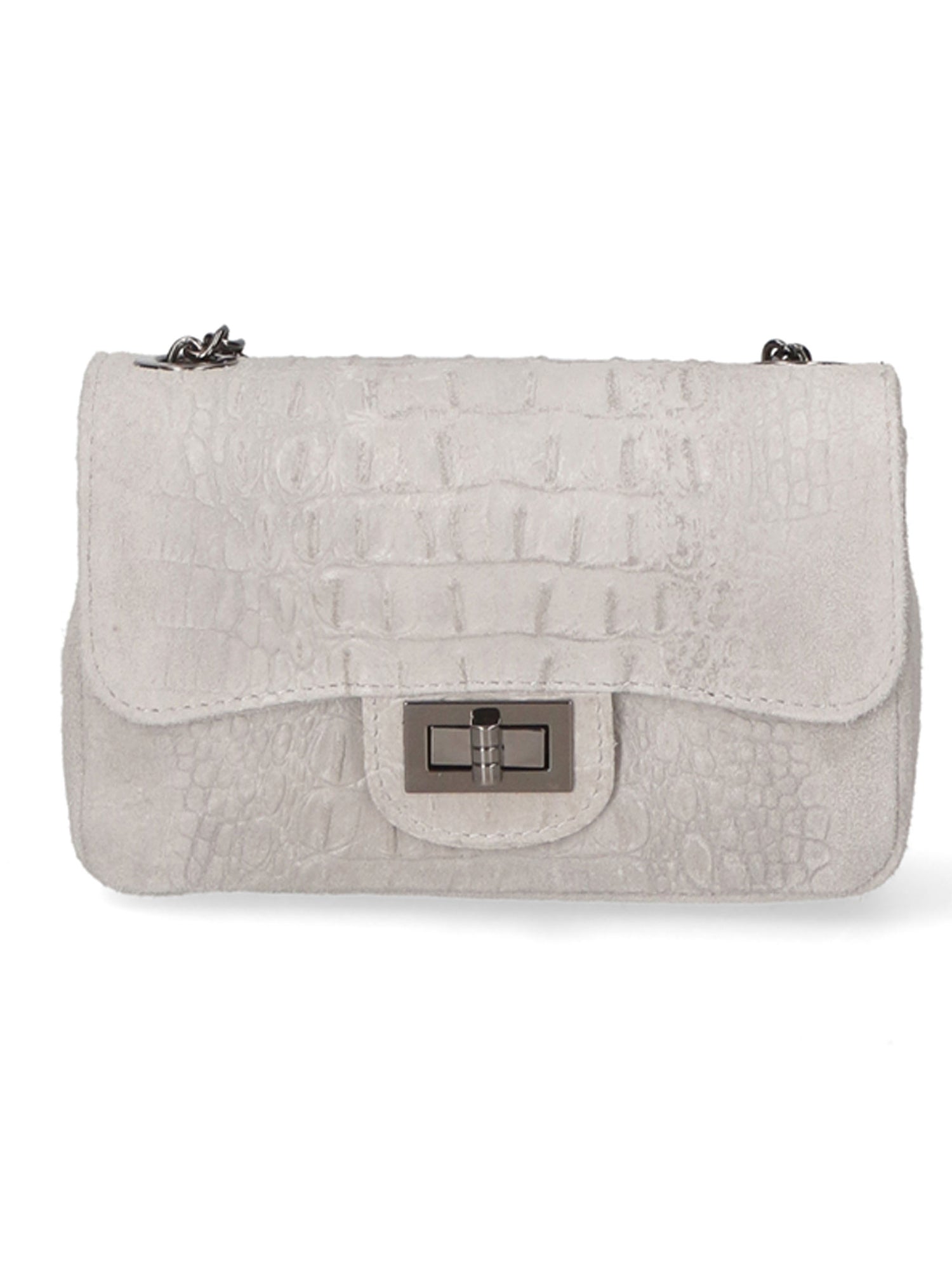 Borsa a tracolla da Donna in Vera Pelle | Gave Lux | GLX221002923FBG-GRIGIO