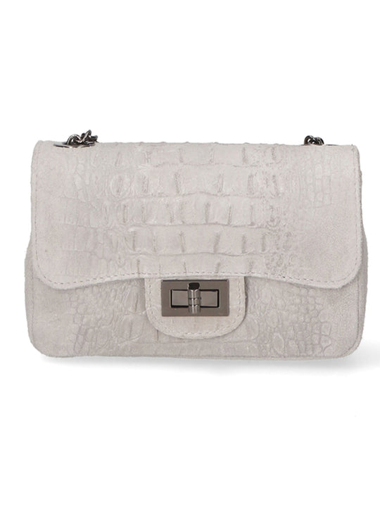 Borsa a tracolla da Donna in Vera Pelle | Gave Lux | GLX221002923FBG-GRIGIO
