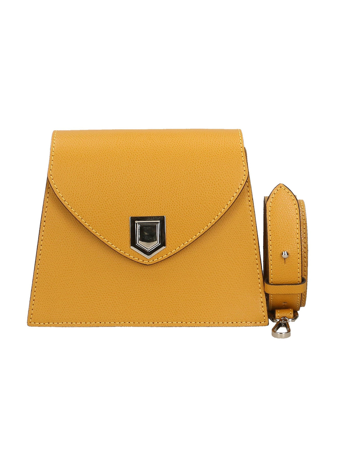 Borsa a spalla da Donna in Vera Pelle | Gave Lux | GLX2219384223FBG-SENAPE