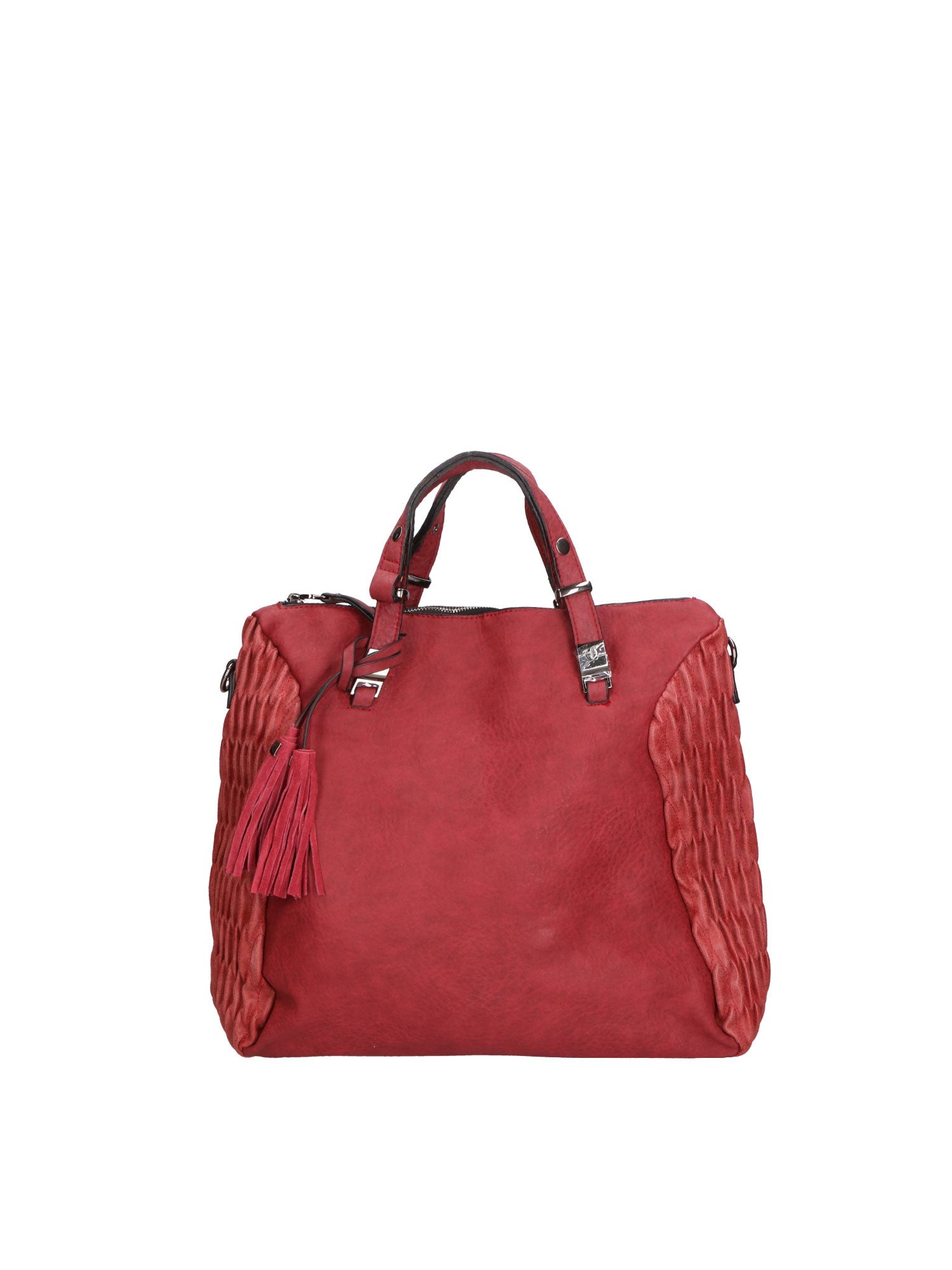 Borsa a spalla da donna Misto nylon e pelle | Gave Lux | GLX22LK026423FBG-BORDEAUX