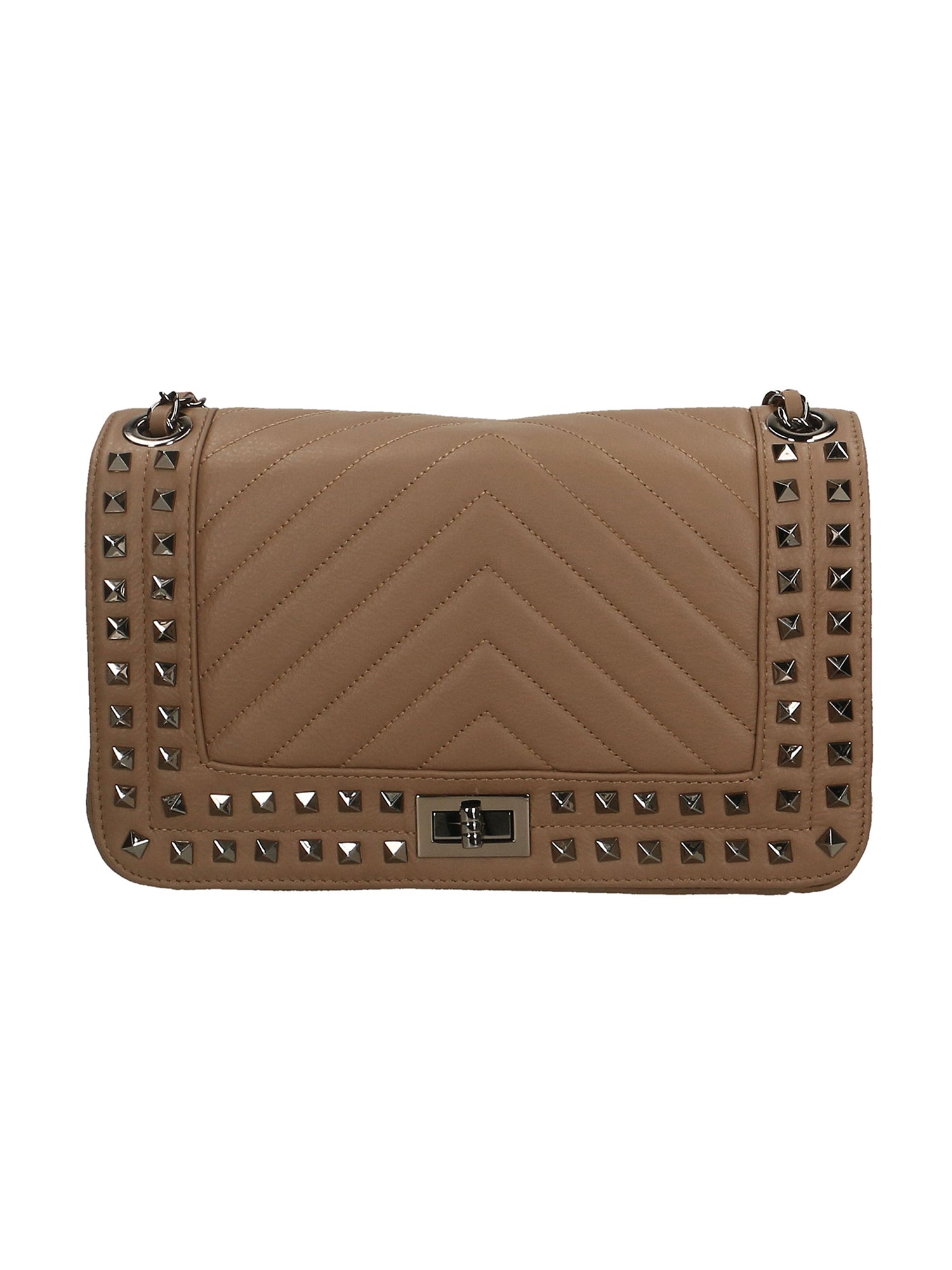 Borsa a spalla da Donna in Vera Pelle | Gave Lux | GLX22659623FBG-TAUPE