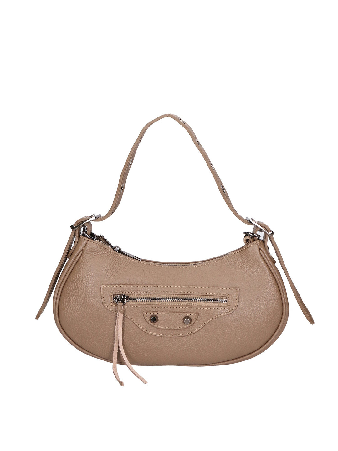 Borsa a spalla da Donna in Vera Pelle | Gave Lux | GLX220654823FBG–TAUPE